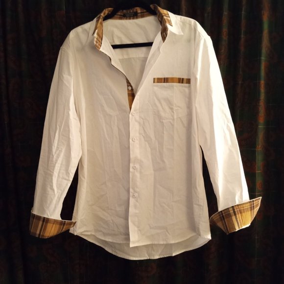 Coofandy  Mens Casual Dress Shirt Button down Long Sleeve Size  Large - Picture 1 of 4